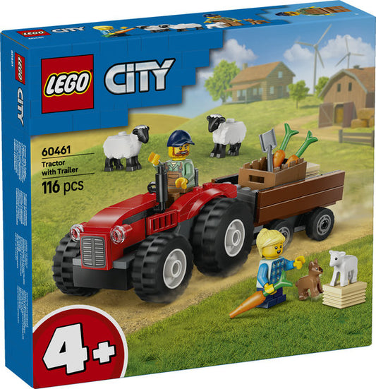 LEGO 60461 City Red Farm Tractor with Trailer