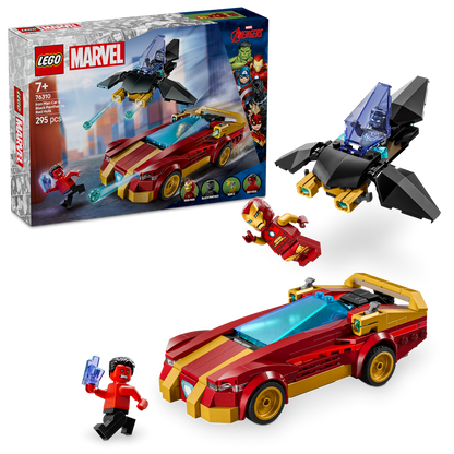 LEGO 76310 Marvel Iron Man Car & Black Panther vs Red Hulk