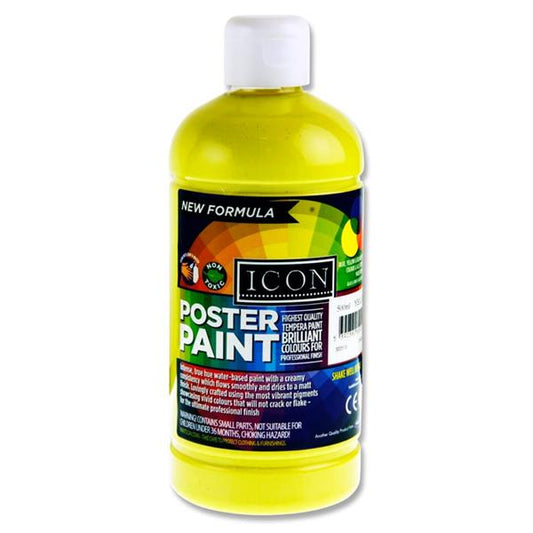 Icon Poster Paint 500ml Lemon Yellow