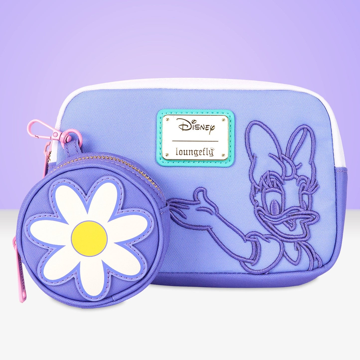 LoungeFly Daisy Duck Nylon Cross Body Bag