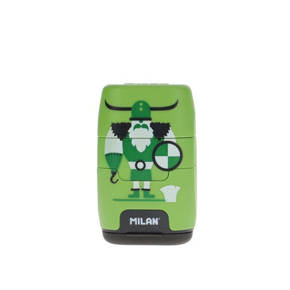 Milan Compact Viking Twin Hole Sharpener & Eraser