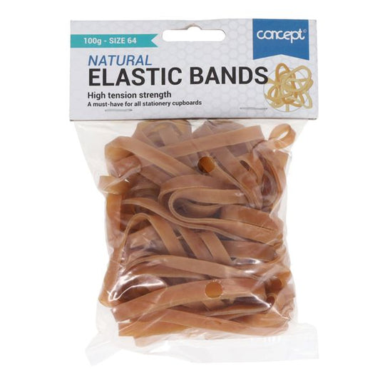 Concept 100g Bag Elastic Bands Size 64