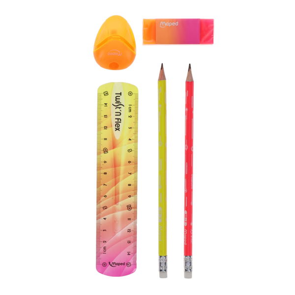 Maped 5pc Neon Stationery Set
