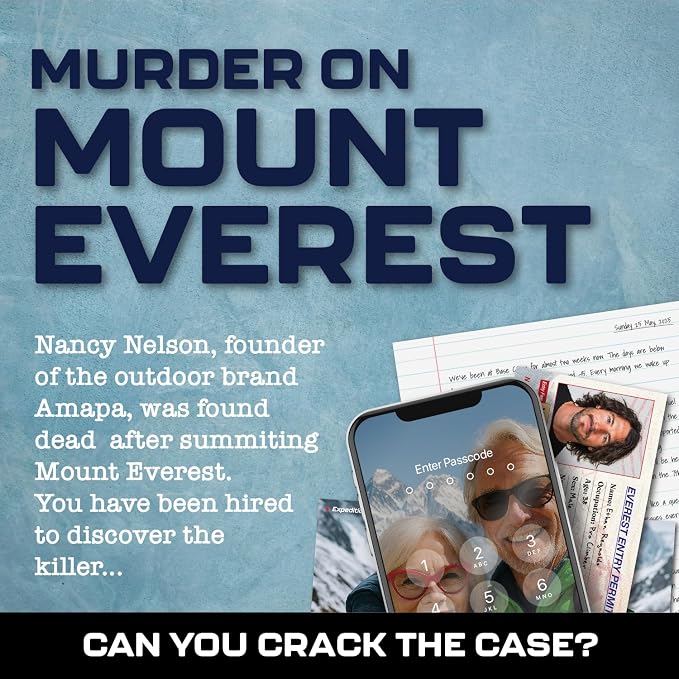 Murder Mystery Case Files Murder On Mount Everest