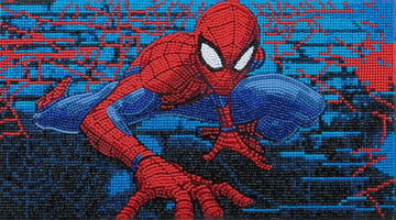 Crystal Art Canvas Spiderman 22cm x 40cm