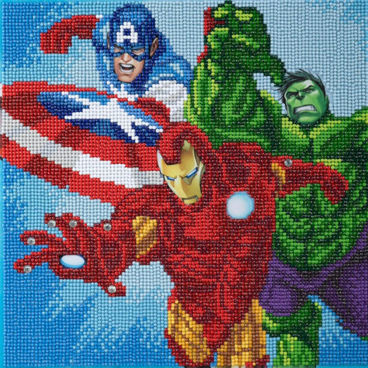 Marvel Superheroes 30X30CM Crytsal Art Kit