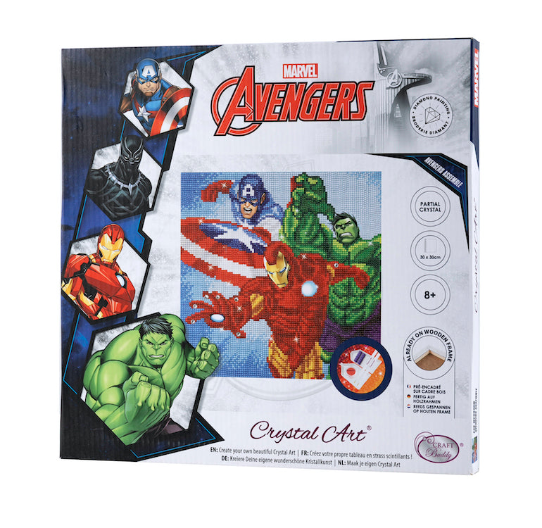 Marvel Superheroes 30X30CM Crytsal Art Kit