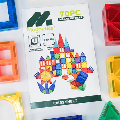 Magnetic Tiles 70 Piece Set