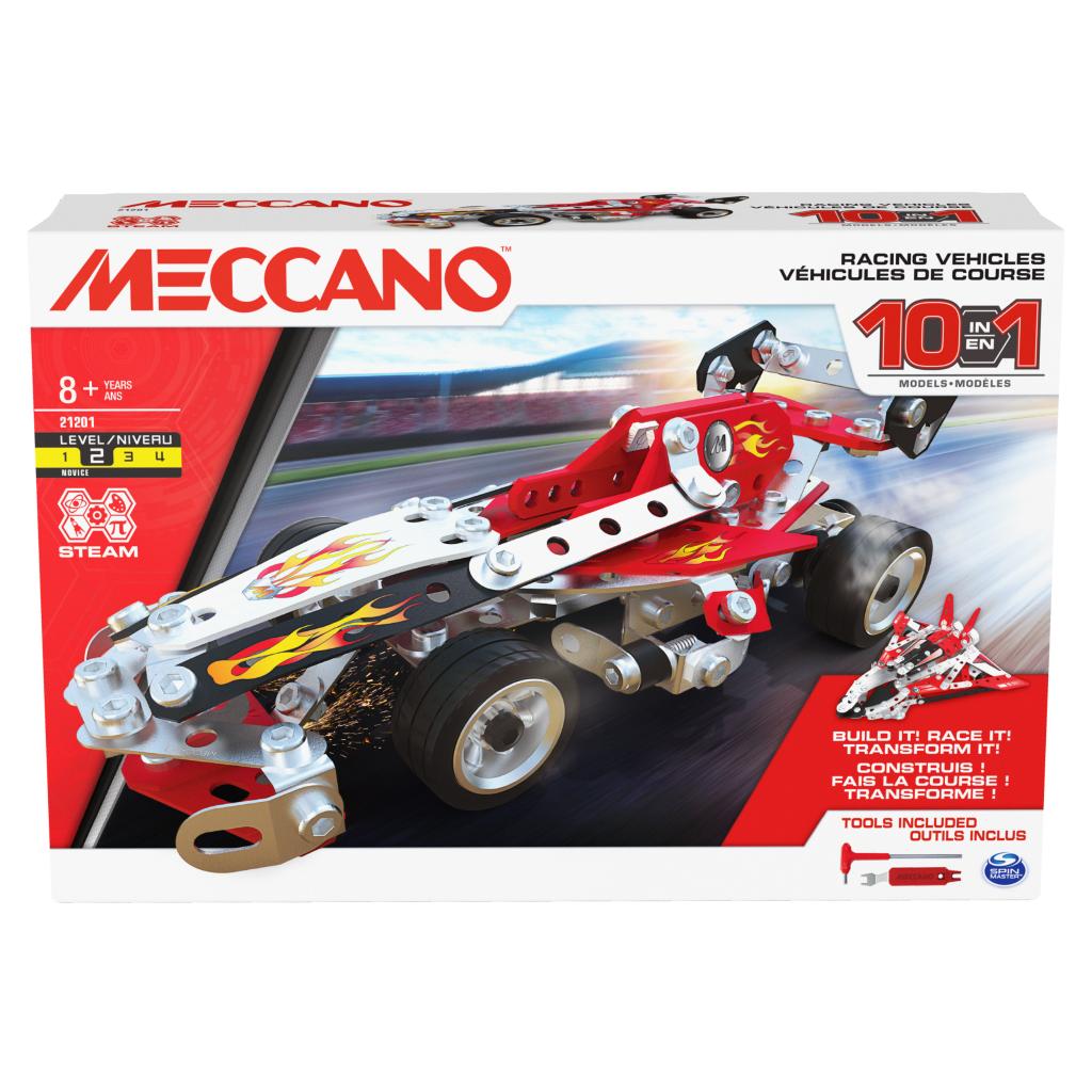 Meccano 10 Multi Model Set Racing Vehicles