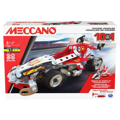 Meccano 10 Multi Model Set Racing Vehicles