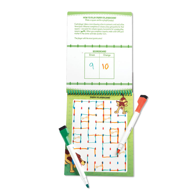 Animal Games Wipe-Off Activity Pad On the Go Travel Activity