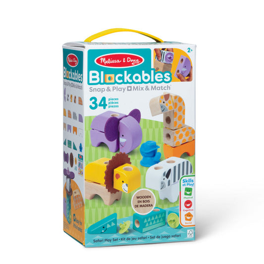 Melissa & Doug Blockables Safari Playset