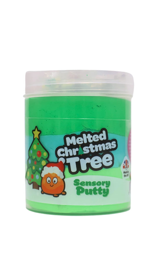Melted Christmas Tree Slime