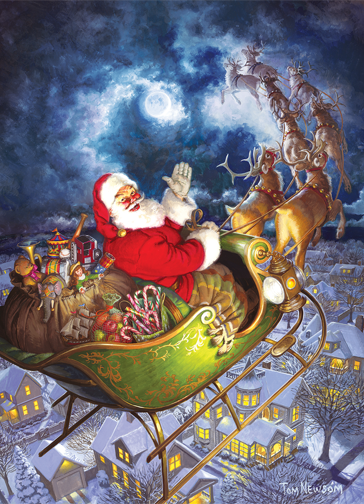 Cobble Hill Merry Christmas To All 1000 Piece Jigsaw Puzzle