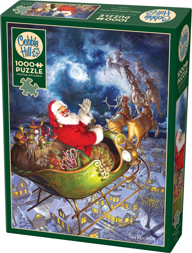 Cobble Hill Merry Christmas To All 1000 Piece Jigsaw Puzzle