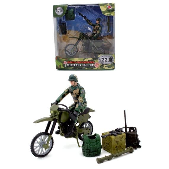 Peacekeepers Military Motorbike & Figure