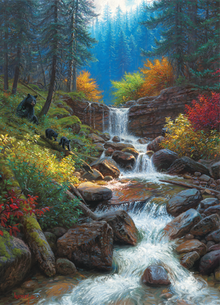 Mountain Cascade 1000 Piece Jigsaw Puzzle