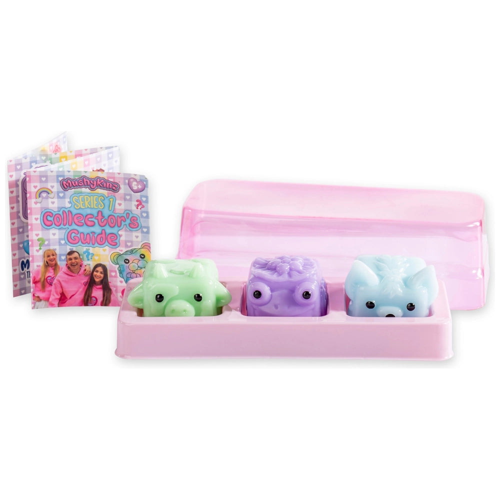 MushyKinz Mystery Mini Mushy Taba Squishies Fidget Toy 3 Pack Assortment