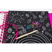 Neon Scratch Art Dreamy Unicorns