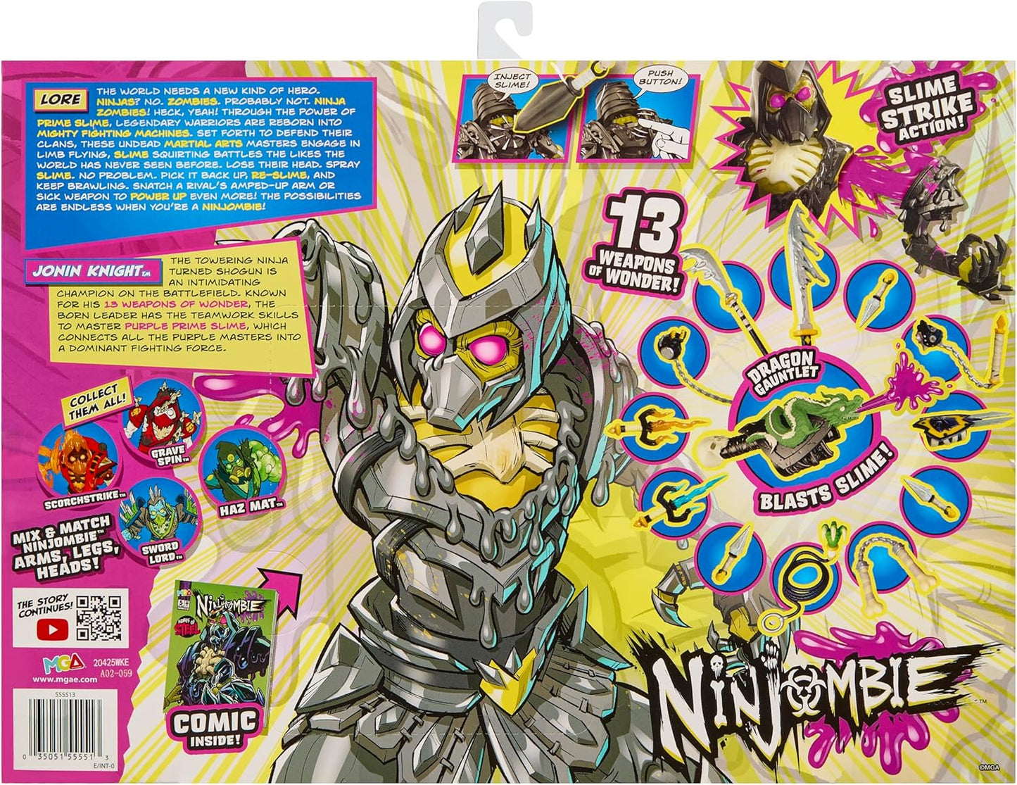 Dlx Ninjombie Action Fig-Jonin Knight