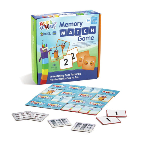 NumberBlocks Memory Match Game