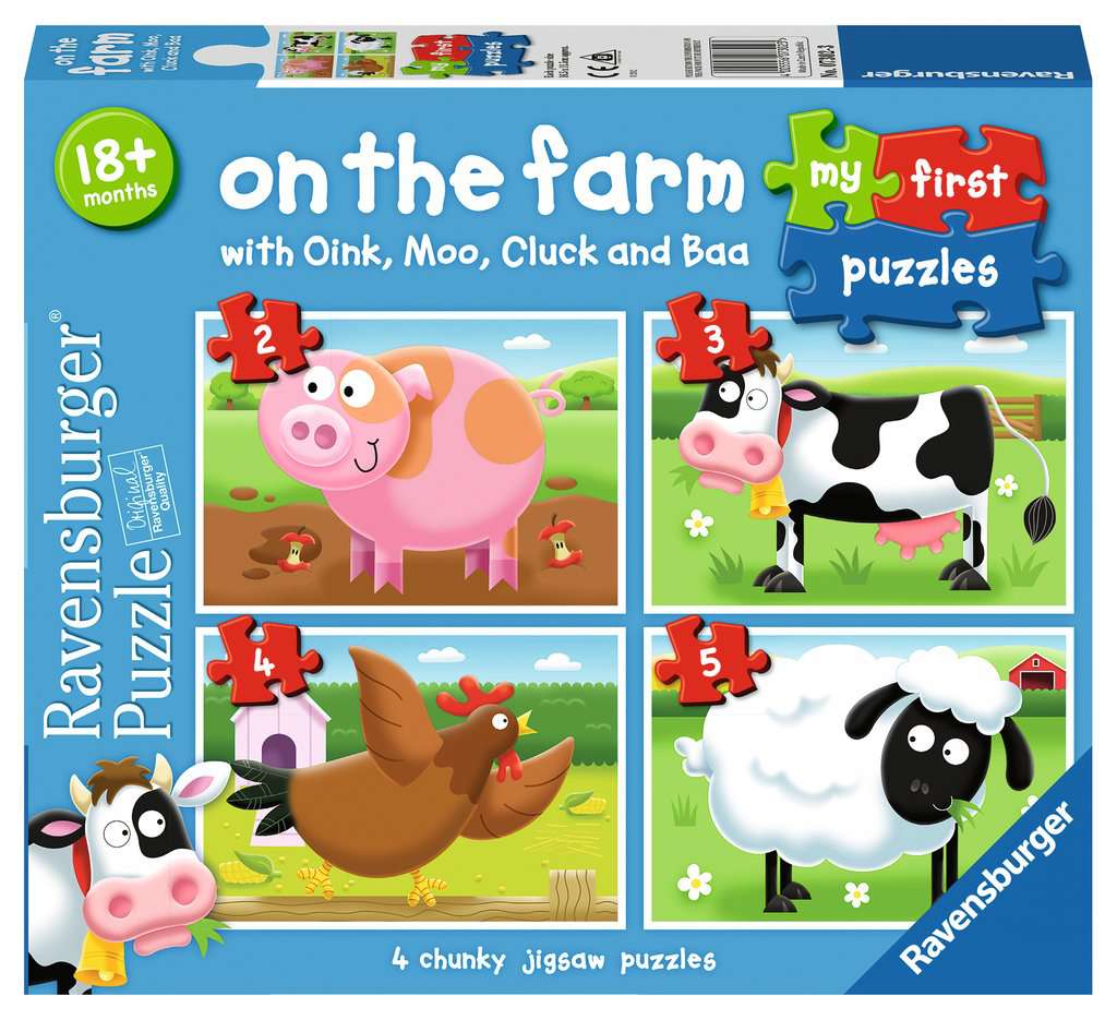 Ravenburger On The Farm My First Jigsaw Puzzles