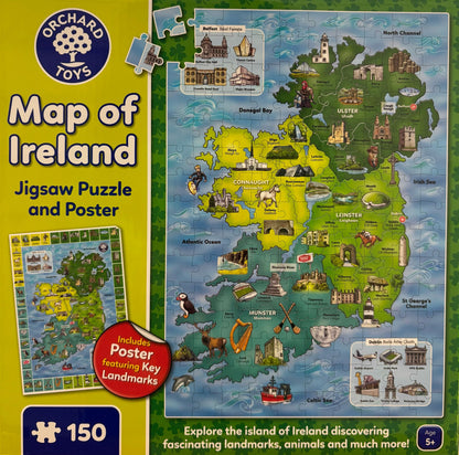Orchard Ireland Map Puzzle with Poster
