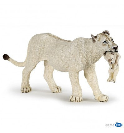 PAPO Wild Animal Kingdom White Lioness with Cub
