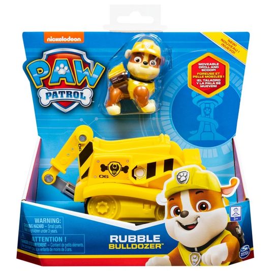 Paw Patrol Rubble Bulldozer Basic Vehicle With Pup