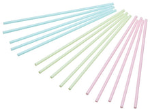 60 Plastic Pastel Coloured Cake Pop Sticks 15cm