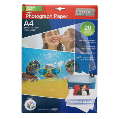 Pro:Form 20PK A4 Photo Inkjet Paper