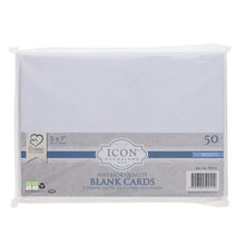 5x7in 250gsm Blank Cards & Envelopes White