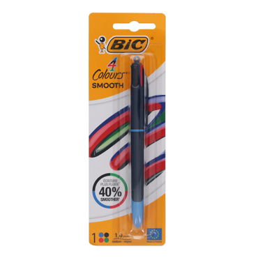Bic 4 Colour Pen Smooth Hang Pack