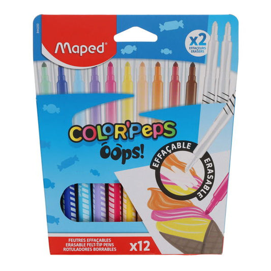 Maped Erasable Markers 12Pk