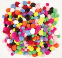 Pom Poms Assorted Bumper Pack 40mm (200)