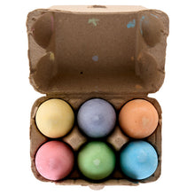 6 Egg Shaped Chalk In Egg Box
