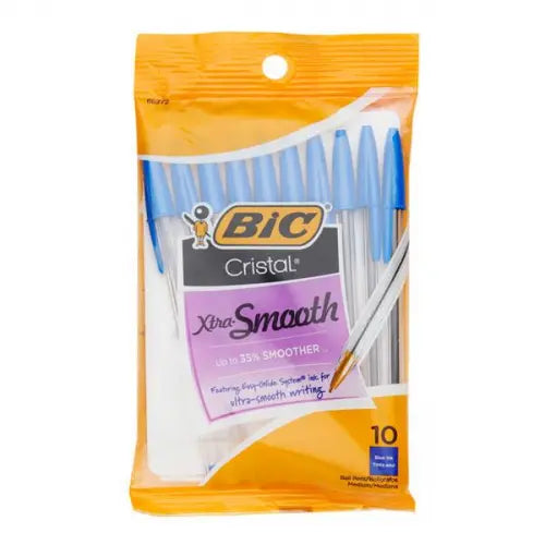 Bic Cristal Xtra Smooth Blue Pen 10pk