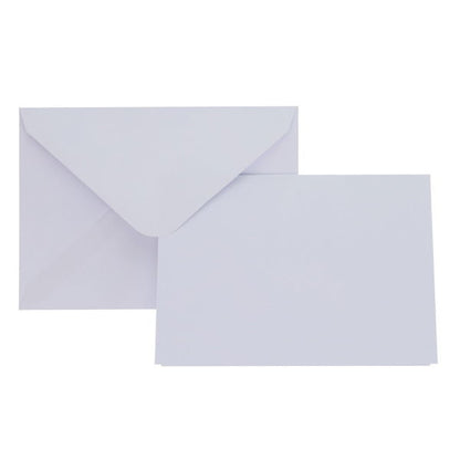 5x7in 250gsm Blank Cards & Envelopes White