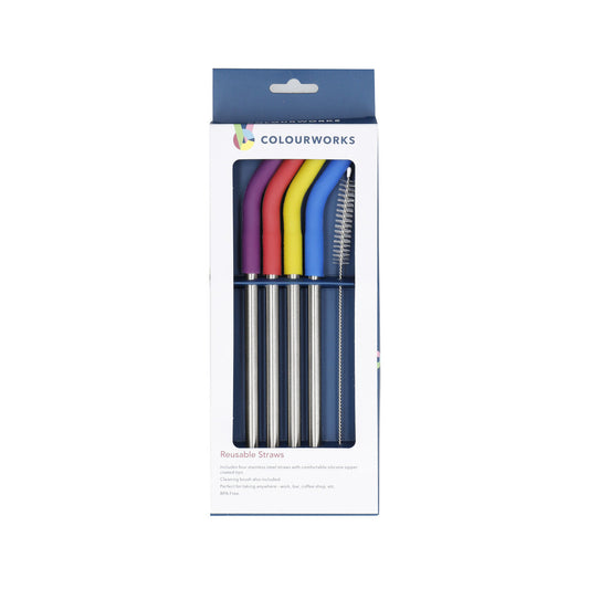 CW Metal Straws 4pk