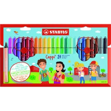 Stabilo Cappi 24pk Fibre Tip Pens