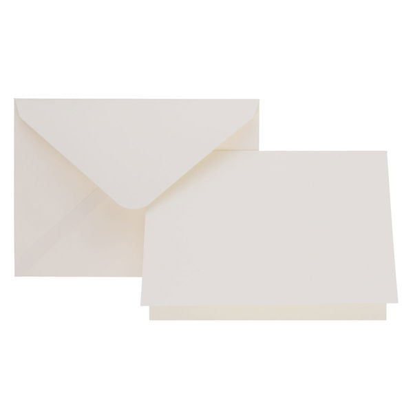 5x7in 250gsm Blank Cards & Envelopes Ivory
