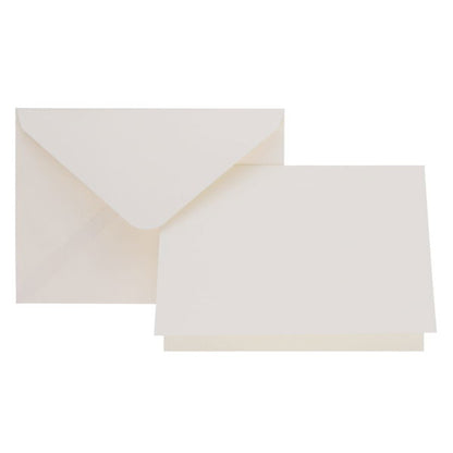 5x7in 250gsm Blank Cards & Envelopes Ivory
