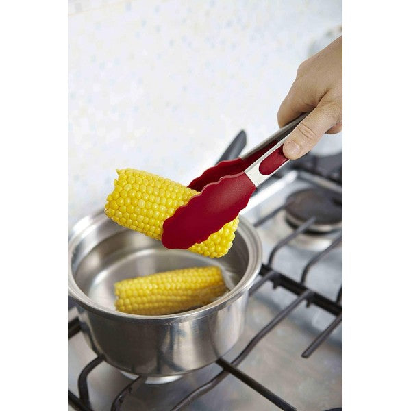 9In Steelex Silicone Tongs