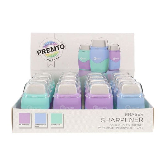 PREMTO PASTEL ERASER/TWIN SHARPENER