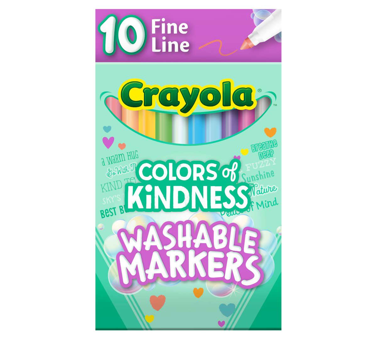 Crayola Colours of Kindness Fine Line Markers 10pk