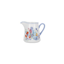 Viscri Meadow Milk Jug, 250ml, Ceramic, Almond Ivory / Cornflower Blue