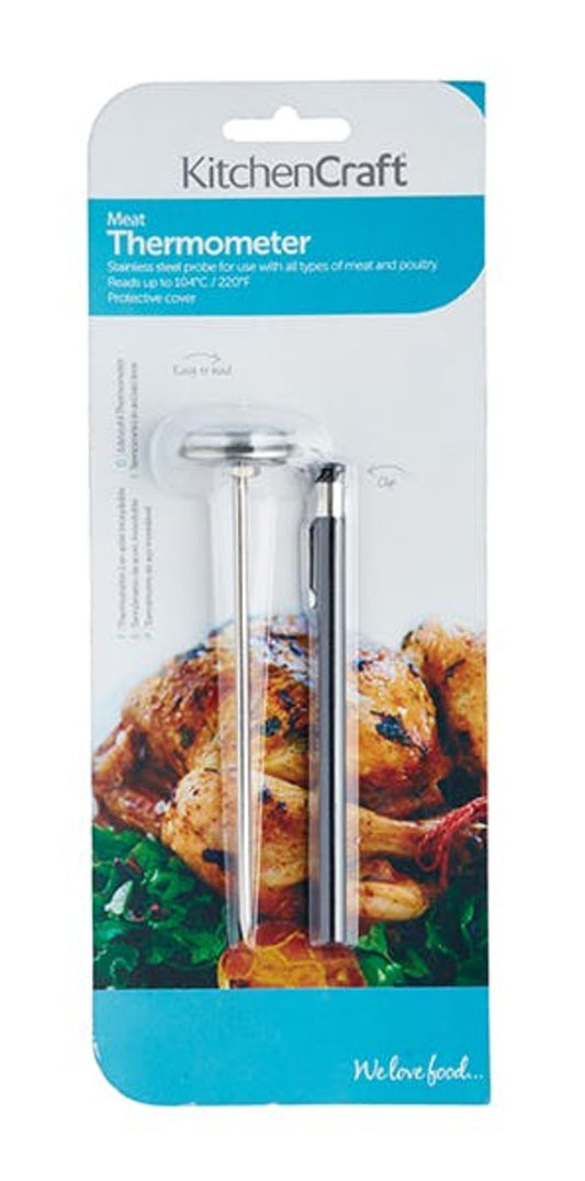 KitchenCraft Stainless Steel Easy Read Meat Thermometer