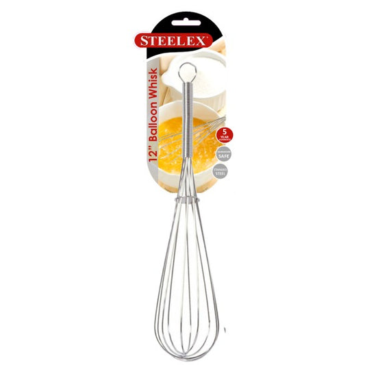 12in Whisk S/S Steelex