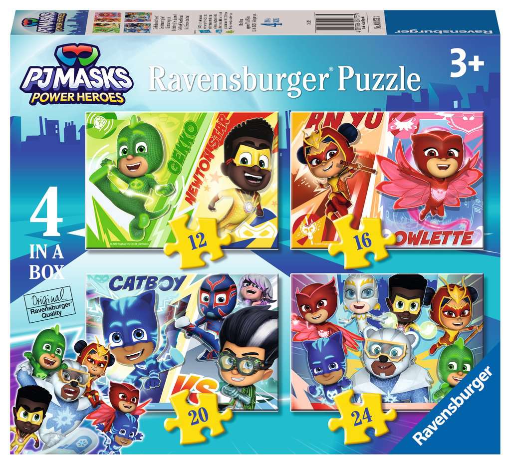 PJ Masks 4 in a Box Jigsaw Puzzle