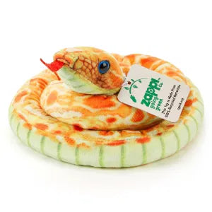 Snake Yellow 100cm Eco Soft Toy